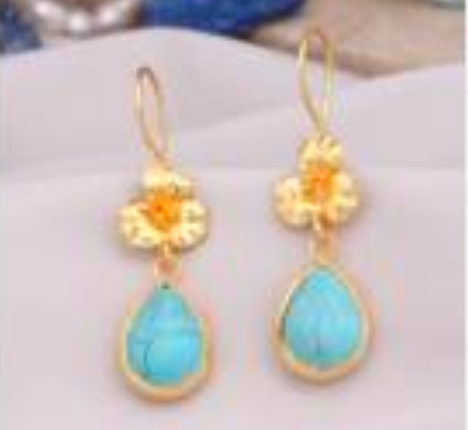 Boucles d'oreilles - Turquoises