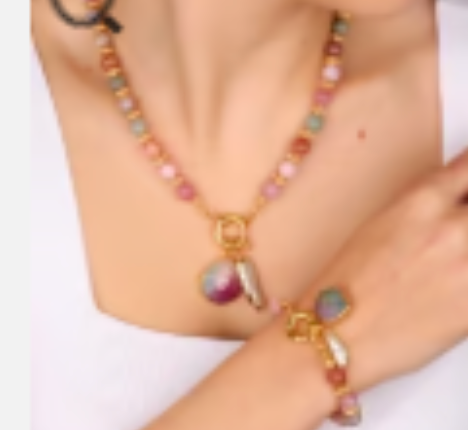 Parure - Quartz et perles de culture